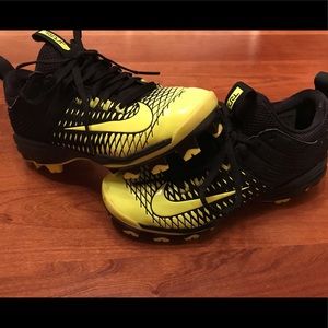 NIKE TROUT baseball cleats Black/Volt 4.5 Y